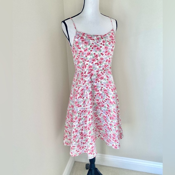 Vintage Polo Ralph Lauren Floral Linen Sundress with Pockets Size 2 - Picture 5 of 9